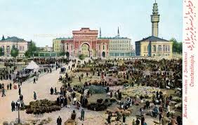 Kurban Bayraminda Beyazit Meydaninda Kurulan Hayvan Pazari 1910 Lar Istanbul Fotograf Resimler