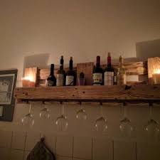 Upcycling Pallet Rack Flambeed Bar Wine Rack From Epal Pallet Furniture 120x35cm Regal Aus Paletten Gebrauchte Paletten Und Regal