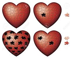 Heart shaped gummies 3 ways: Ilustracion Digital De Cuatro Rompecabezas En Forma De Corazon Fotos Retratos Imagenes Y Fotografia De Archivo Libres De Derecho Image 18724662