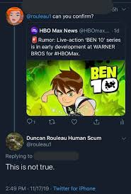 Check spelling or type a new query. Keep Seeing This Rumor Pop Up There Is No Live Action Series Coming Ben10