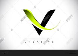 Make your handwriting more beautiful by adding designs to it. V Letter Design Logo Vector Photo Free Trial Bigstock
