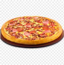 Pizza is a yeasted flatbread generally topped with tomato sauce and cheese and baked in an oven. Izza Hut Pizza Png Image With Transparent Background Toppng