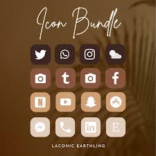 Ios 14 Coffee Aesthetic 200 App Icons Pack Laconicearthling In 2021 App Icon Iphone App Design Iphone Wallpaper App