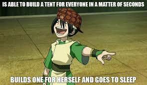 Toph insists on walking, and june forcibly keeps nyla from racing ahead, no matter how much he dislikes the badgermoles still flanking them, hovering protectively around their little earthbender. Scumbag Toph Avatar The Last Airbender The Legend Of Korra Avatar Characters The Last Airbender Avatar Airbender