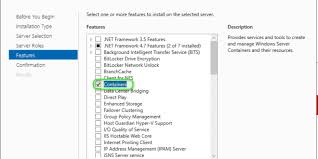 If you want to install it separately before you install bitlocker network unlock, use server manager or windows powershell. Instalar Containers En Windows Server 2019 Blog Virtualizacion
