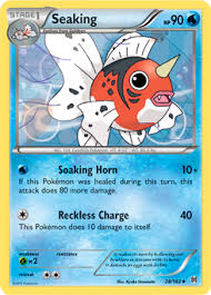 There is a small horn on its forehead, which it uses in combination with its tusks to bore through ice floes. Seaking Xy Breakthrough Tcg Card Database Pokemon Com