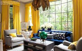 Bright Yellow Yellow Curtains Living Room Yellow Living Room Blue And Yellow Living Room