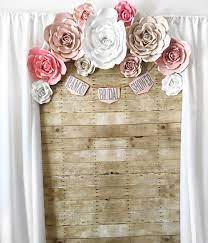 Bridal Shower Backdrop Bridal Shower Party Rustic Bridal Shower Paper Flowers Paper Flower Bridal Shower Backdrop Bridal Shower Banner Bridal Shower Rustic