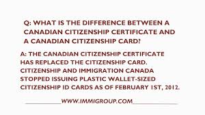 How do i replace it? What Is The Difference Between A Canadian Citizenship Certificate And Card Youtube