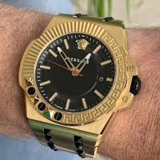 Edle schweizer uhr für männer gehäuse aus edelstahl, schwarz ip beschichtet, ø ca. Versace Versace Vedy00619 Chain Reaction Herren Uhr