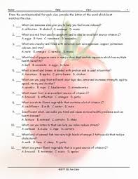 This fantastic healthy eating activity to a great way to reinforce your teaching about healthy living. Healthy Lifestyle Nutrition Multiple Choice Worksheet Tpt