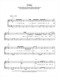 Without care, yeah, i was out of touch but it wasn't because i didn't know enough. Gnarls Barkley Crazy Sheet Music Download Pdf Score 195205