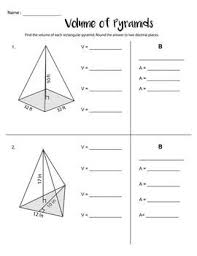 Volume Of Pyramids Practice Worksheet Practices Worksheets Guided Practice Worksheets