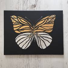 Black And White Wall Art Butterfly Wall Painting Butterfly Paintings Butterflies Wall Art Original Painting On Etsy In 2020 Butterfly Painting Butterfly Wall Art Etsy Painting