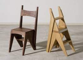 trapstoel of bibliotheek trapje gewoon een stoel en trap ineen zelfgemaakt tuinmeubilair stoelen modern meubeldesign