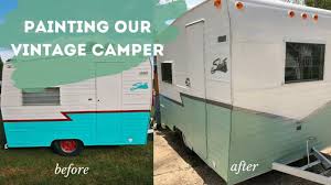 I will say, there are the 5 options for vintage camper exterior paint that i always come back to. Painting Our Vintage Camper Don T Make Our Same Mistakes Youtube