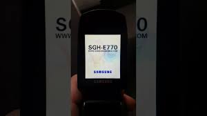 Samsung E770 Startup and Shutdown ...