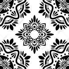 18 Flower Motif Png Black And White Flowers White Flower Png Illustration Design