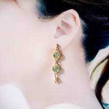 地球の種の連なり ピアス イヤリング アメジスト ear cuff earrings pearl earrings