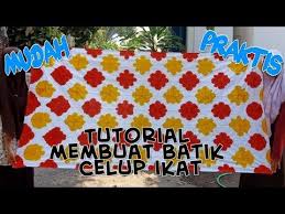 Tutorial Membuat Batik Celup Ikat Youtube Tenun Ikat