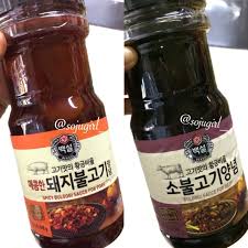 Combine soy sauce and sesame oil in a small bowl and stir in chinese bean paste, water, rice wine, ground sesame seeds, spring onion and chili sauce. Korean Bbq Bulgogi Sauce And Marinade 840g Shopee Philippines