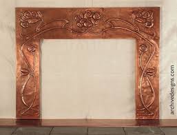 3d patina copper mosaic tile rectangle highlights:1. Hammered Copper Fireplace Surround Inspired By Scottish Arts Crafts Architect George Henry Walton Marble Fireplaces Fireplace Art Paint Fireplace