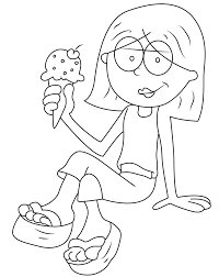 Littlest pet shop coloring page. Lizzie Mcguire Eating Ice Cream Coloring Page Online Coloring Pages