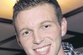 David surrounded by mates for 21st hooley