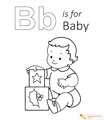 It helps to develop motor skills, imagination and patience. B Is For Baby Coloring Page 01 Free B Is For Baby Coloring Page