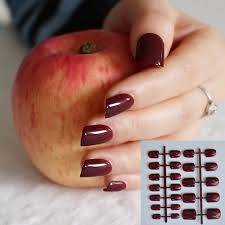 Nails inspiration fall acrylic nails fall nail designs halloween nails winter nails burgundy nails fall nail colors nail maroon nails: Fashion Middle Flat Top False Nail Tips For Finger Nails Candy Maroon Red Acrylic Nail Diy Decoration Full Wrap Tips P83 Tip Lorry Tip Hairtip Cutter Aliexpress