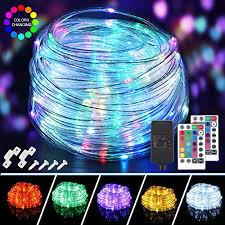 200 Led Rope Lights Outdoor String Lights Plug In 66ft 16 Colors Changing Waterproof Fairy Lights With Remote Control Timer Rope Lighting For Garden Patio Wedding Party Christmas Outdoor Decorations Buy