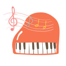 手描き風のピアノのイラスト | 10秒でざいん.com