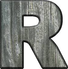 Presentation Alphabets Rough Wood Letter R Wood Letters Rough Wood Alphabet