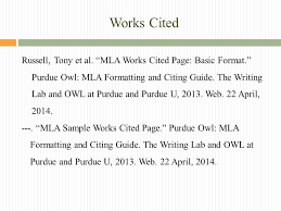 This vidcast discusses how to format a paper using microsoft word according to mla style. The Works Cited Page Mrs Geoffroy English Ii Honors Ppt Download