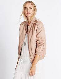 Zipped Bomber Jacket With Stormwear Indigo Collection M S Jackets Bomber Jacket Coats Jackets