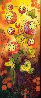 Ivy 2 Reverse Painting On Glass Glass Mosaic Art Painting Glass Painting