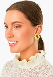 VALERE Green Tourmaline Quartz Paros Earrings