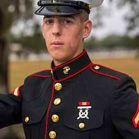 U.S. Marine Corps Pfc. Joseph Patrick, honor graduate