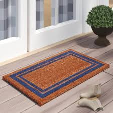 Bright multicoloured coir doormats for sale outdoor mats novelty rainbow durable. Ivory Cream Teal Door Mats You Ll Love In 2021 Wayfair