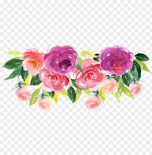 Image of a young woman smelling flowers. Hand Painted Purple Flowers Png Transparent Animals And Flowers Watercolor Png Image With Transparent Background Toppng