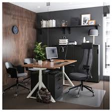 Jarvfjallet Office Chair With Armrests Gunnared Dark Gray Black Ikea Ikea Galant Drawer Unit Ikea