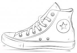 Download and print free free printable shoes coloring pages. Printable Converse Shoes Coloring Pages To Print For Kids Free In 2019 Pencil Drawing Tutorials Drawing Tutorials For Kids Pencil Drawings For Beginners