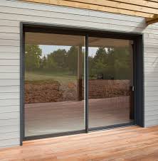 Baie Vitree Aluminium Gris Brico Premium H 215 X L 180 Cm Leroy Merlin
