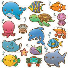 We have a huge range of illustrations products available. Sea Animals Cartoon Sea Animals Sea Creatures Drawing Animal Doodles