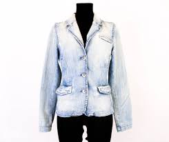 Details About W Tommy Hilfiger Womens Jean Jacket Blue Size Xl