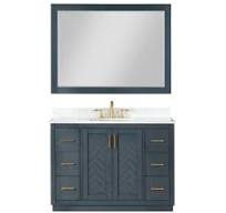 Altair Gazsi 48" Classic Blue Freestanding Single Bathroom ...