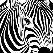 Simple Black And White Animal Prints Zebra Art Vector Zebra Art Zebra Wall Art Zebras