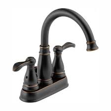 Looking for ways to give your kitchen & bathroom that fascinating appeal? Delta Porter 4 In Centerset 2 Handle Bathroom Faucet In Oil Rubbed Bronze 25984lf Ob Eco The Home Depot