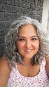 Henrietta Delgado Latina Gray Hair Hair Natural Gray Hair Premature Grey Hair