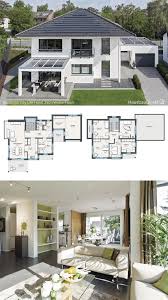 Moderne Stadtvilla Mit Garage Walmdach Putz Fassade Bauen Haus Grundriss 180 Qm Gross 5 Zimmer Haus Grundriss Haus Weber Haus